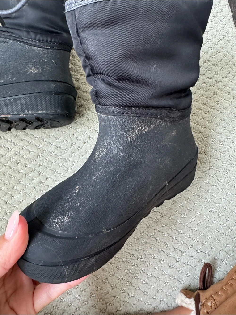BOGS Kids Snow Shell Waterproof Winter Boots Black Size 13